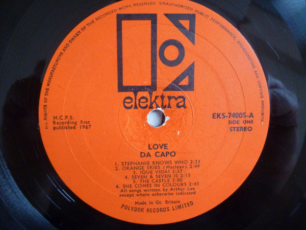 Love | Da Capo (12" album)