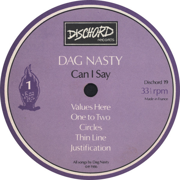 Dag Nasty | Can I Say (12" album)