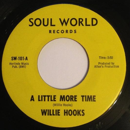 Willie Hooks | A Little More Time (7" single)