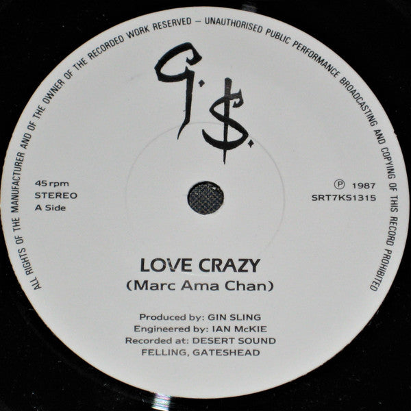 Gin Sling | Love Crazy (7" single)
