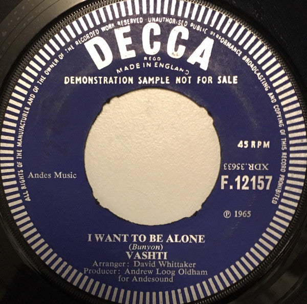 Vashti | Some Things Just Stick In Your Mind ( 7" single)