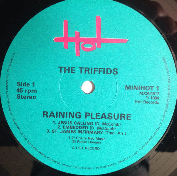 The Triffids ‎| Raining Pleasure ( 12" album)
