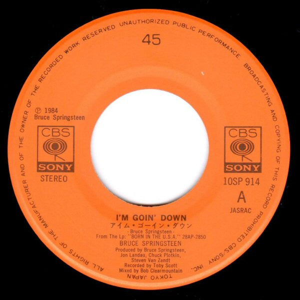 Bruce Springsteen | I'm Goin' Down ( 7" single)