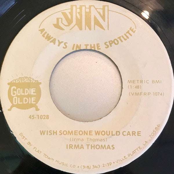 Irma Thomas ‎| It's Raining / Wish Someone Would Care (7" single)