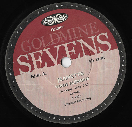Wade Flemons / Hank Jacobs – Jeanette / Elijah Rockin' With Soul ( 7" single )