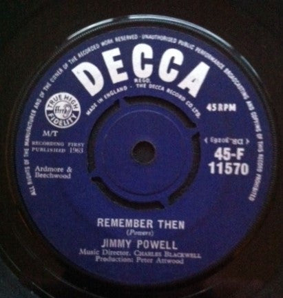 Jimmy Powell  | Remember Then (7" single)