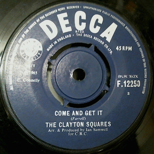 The Clayton Squares | Come And Get It (7" single)
