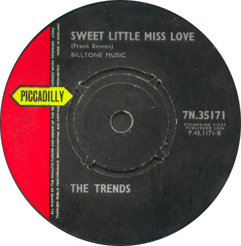 The Trends | All My Loving / Sweet Little Miss Love (7" single)