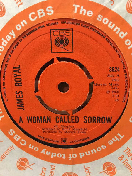 James Royal | A Woman Called Sorrow (7" single)