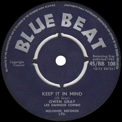 Owen Gray, Les Dawson Combo ‎| Keep It In Mind (7" single)