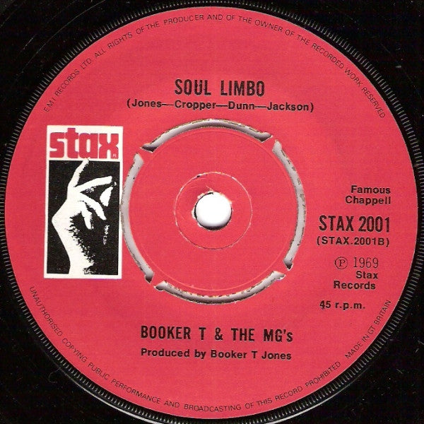 Booker T & The MG's | Time Is Tight / Soul Limbo (7" single)