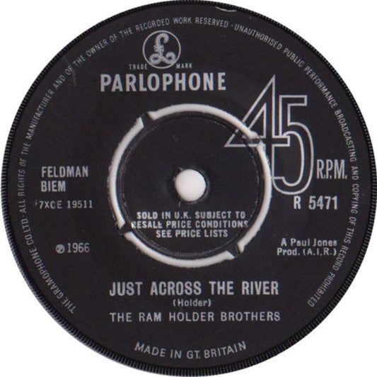 The Ram Holder Brothers ‎| Just Across The River (7" single)