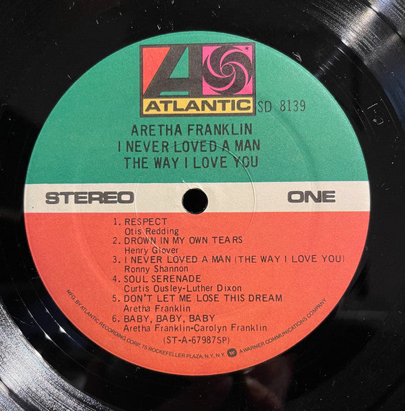 Aretha Franklin | I Never Loved A Man The Way I Love You (12" album)