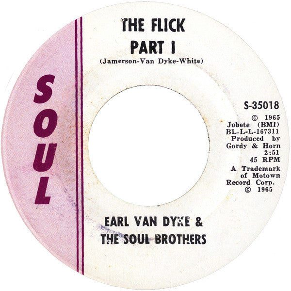 Earl Van Dyke & The Soul Brothers | The Flick (7" single)