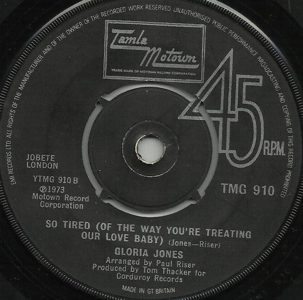 Gloria Jones | Tin Can People ( 7" single )