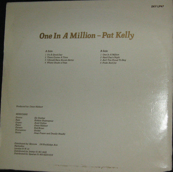 Pat Kelly | One In A MIllion (12" Album)