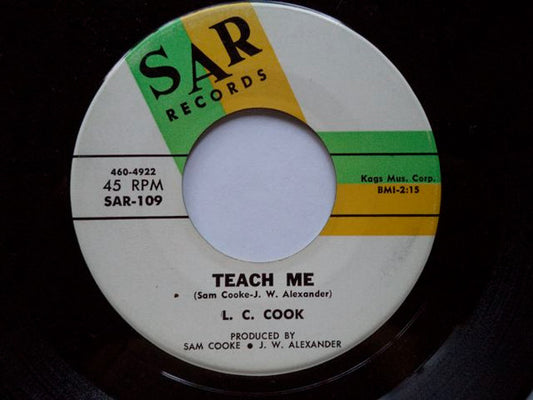L.C. Cook ‎| Teach Me / Magic Words ( 7" single)
