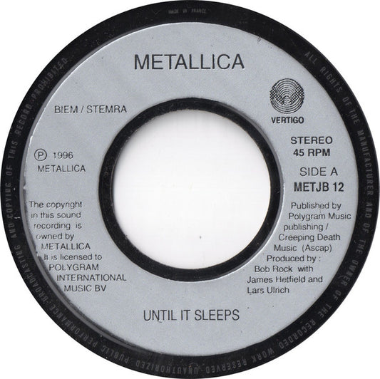 Metallica | Until It Sleeps (7" single)