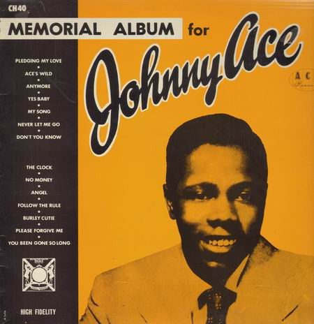 Johnny Ace | Memorial Album For Johnny Ace (12" album)