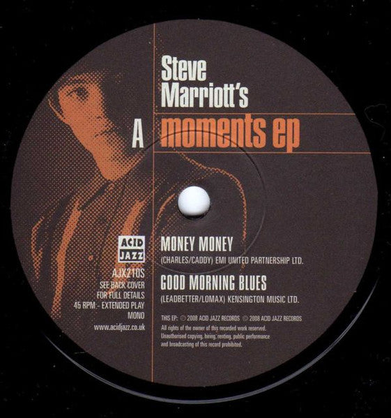 Steve Marriott | Steve Marriott's Moments EP (7 inch EP)