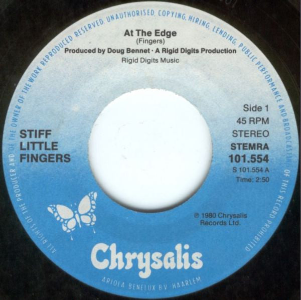 Stiff Little Fingers | At The Edge ( 7" single)