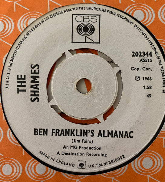 The Shames | Sugar And Spice ( 7" single)
