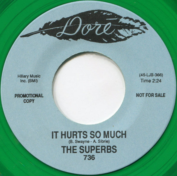 The Superbs | It Hurts So Much (7 inch record)