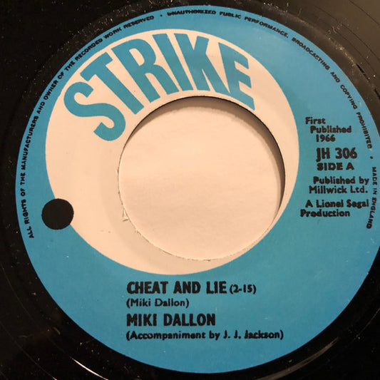 Miki Dallon | Cheat And Lie (7" single)