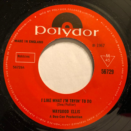 Waygood Ellis | I Like What I'm Tryin' To Do (7" single)