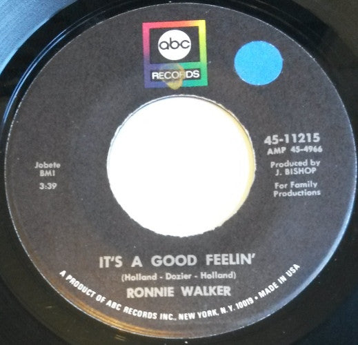 Ronnie Walker | It's A Good Feelin' / Precious (7" single)