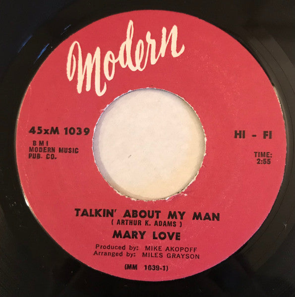 Mary Love | Talkin' About My Man (7" single)