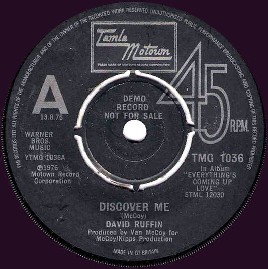 David Ruffin | Discover Me (7" single)