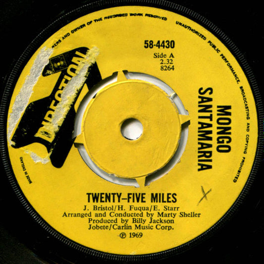 Mongo Santamaria | Twenty-Five Miles (7" single)