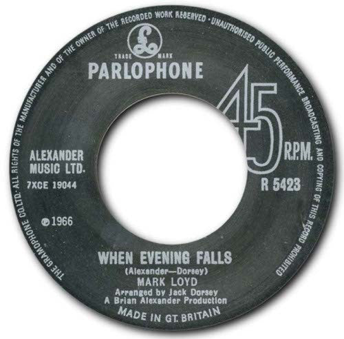 Mark Loyd | When Evening Falls / When I'm Gonna Find Her ( 7" single)