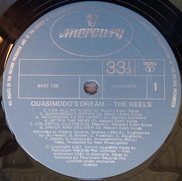 The Reels | Quasimodo's Dream (12" album)