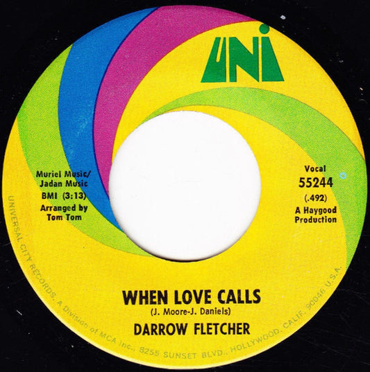 Darrow Fletcher | When Love Calls (7" single)