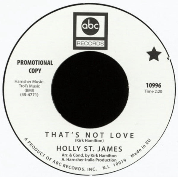 Nolan Porter / Holly St. James | If I Could Only Be Sure / That's Not Love (7" single)