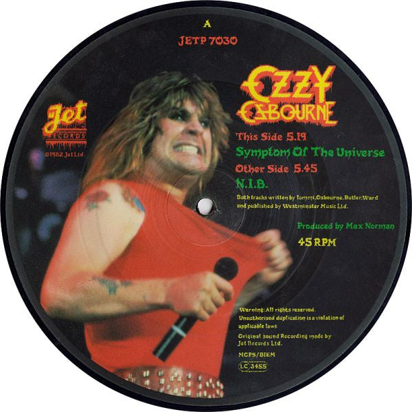 Ozzy Osbourne | Symptom Of The Universe (7" single)