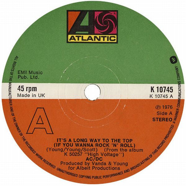 AC/DC | It's A Long Way To The Top (If You Wanna Rock 'N' Roll) (7" single)