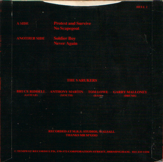 The Varukers | The Varukers E.P. (7" single)