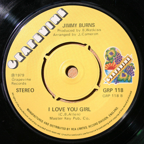 Jimmy Burns | I Really Love You ( 7" single)