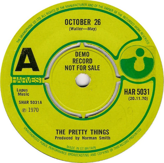The Pretty Things | October 26 (7" single)