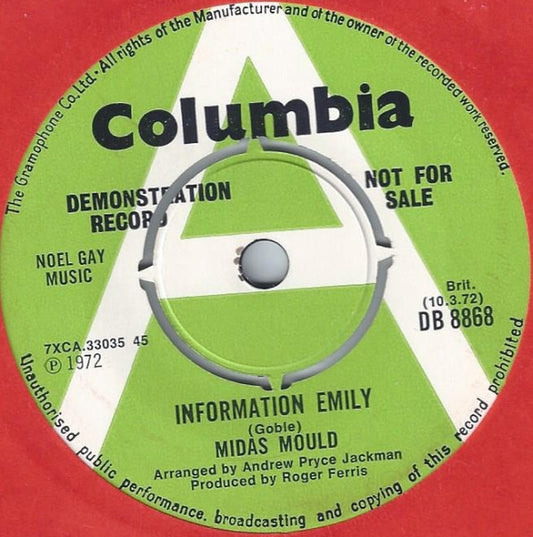Midas Mould | Information Emily (7" single)