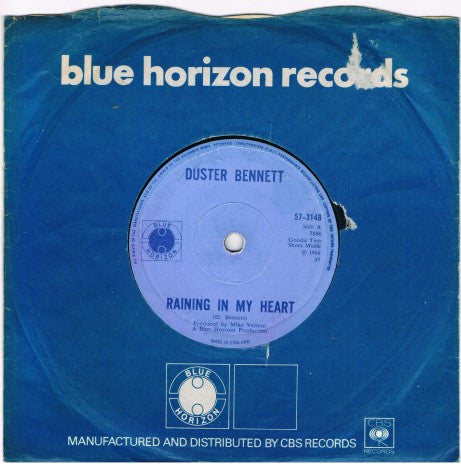 Duster Bennett | Raining In My Heart (7" single)