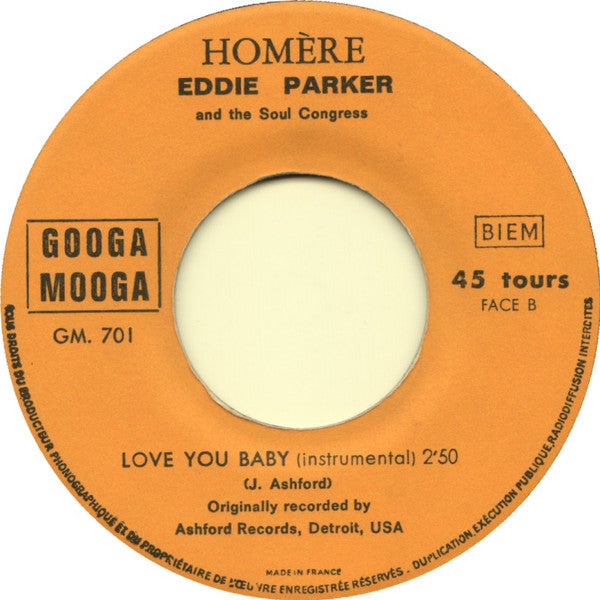 Eddie Parker | Love You Baby (7" single)