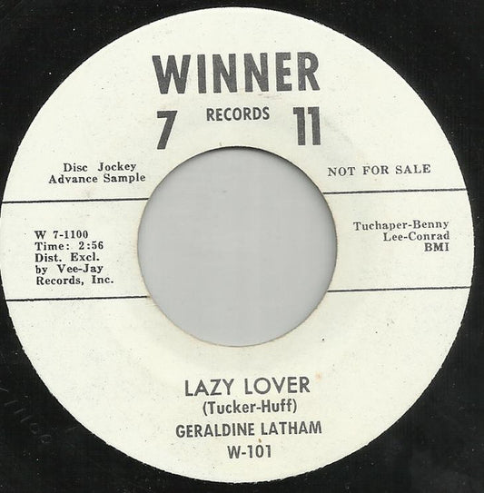 Geraldine Latham ‎| Lazy Lover / Mr. Fixit (7" single)