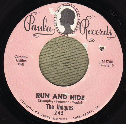 The Uniques | Run And Hide (7" single)
