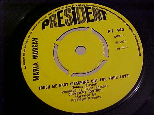 Maria Morgan ‎| Touch Me Baby (7 inch single)