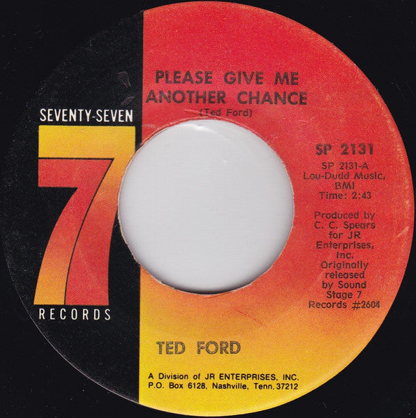 Ted Ford | You're Gonna Need Me (7" single)