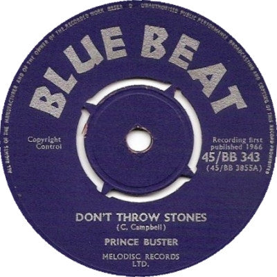 Prince Buster | Don't Throw Stones / Prince Of Peace (7" single)